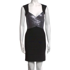 HERVE LEGER Printed Mini Dress size S
